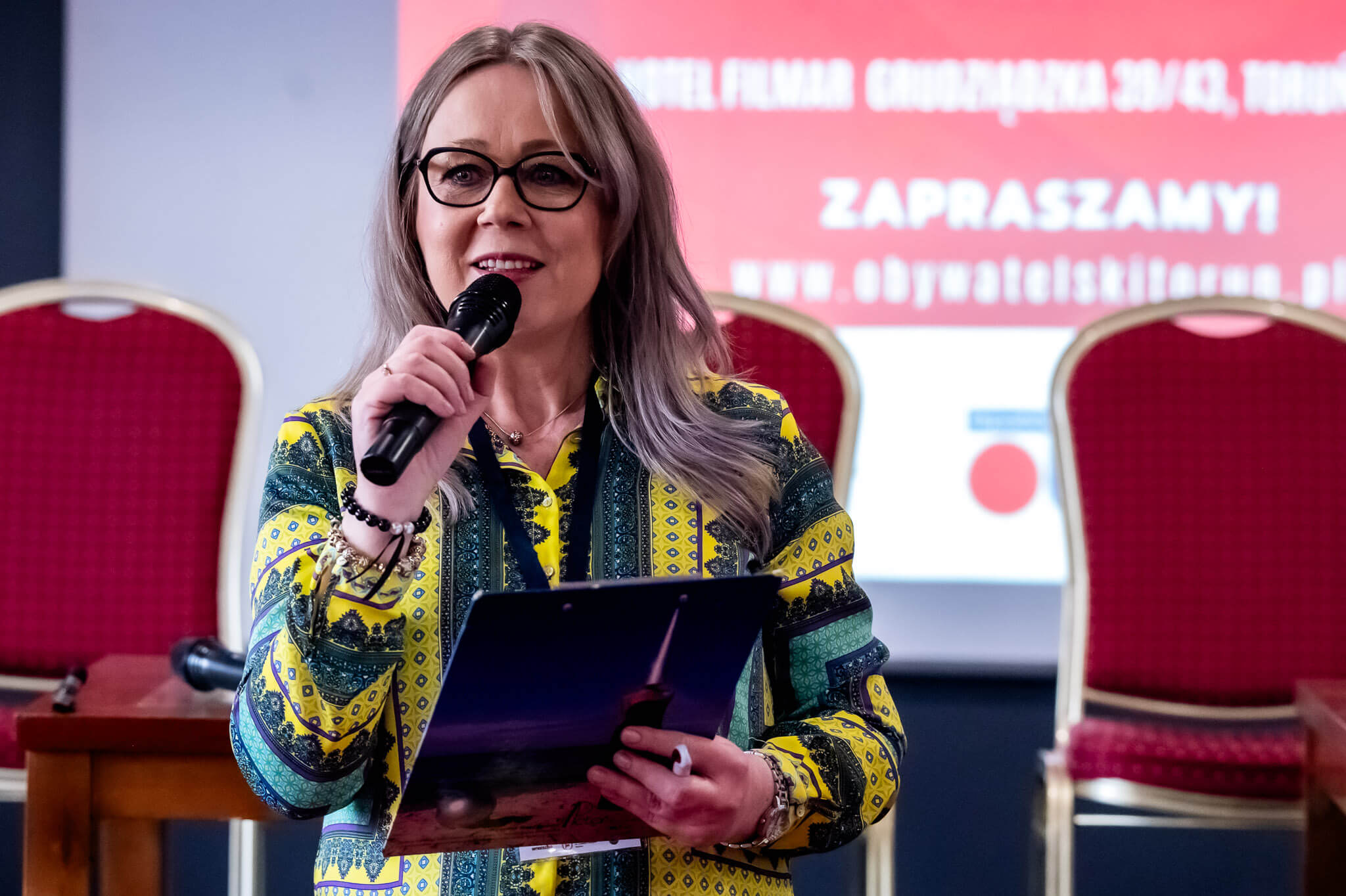 prowadząca konferencję Anna Kacprzyk